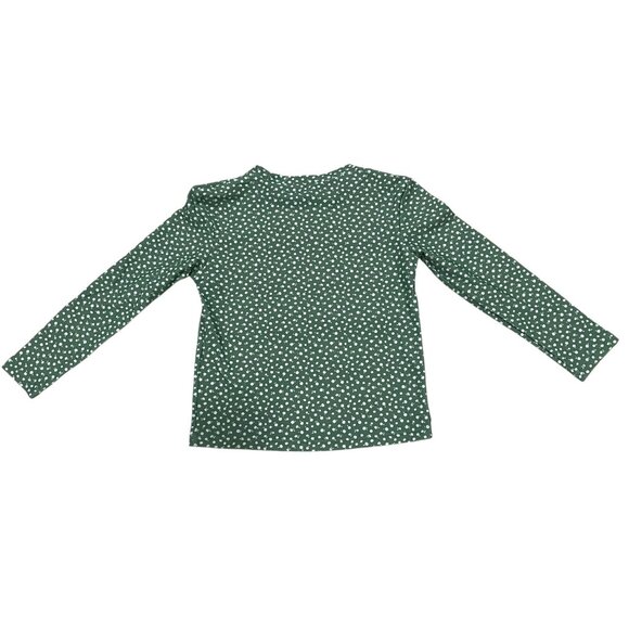 Honey Mark Girl Green Floral Long Sleeve Rash Guard Swim Top 9/10 Sun Protection - Picture 3 of 5